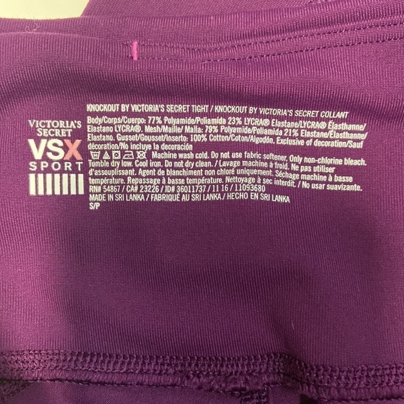 VSX Victoria Secret Sport Knockout by Victorias Secret Tight Mesh Leggings - Picture 3 of 16